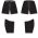 Athletic Knit H901-001 Hockey Pant Shell - Black - Full