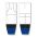Athletic Knit HS2100-339 Lightweight Pro Hockey Socks - Tampa Bay White - Front