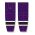 Athletic Knit HS2100-438 Lightweight Pro Hockey Socks - Purple/White/Black - Front