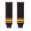Athletic Knit HS630-212 Knitted Striped Hockey Socks - Black/Gold - Front