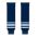 Athletic Knit HS630-340 Knitted Striped Hockey Socks - Maine Navy - Front