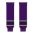 Athletic Knit HS630-953 Knitted Striped Hockey Socks - LA 3rd Purple - Front