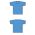 Athletic Knit V1333-476 Volleyball Jersey - Sky/Royal/White - Full