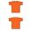 Athletic Knit V1800-064 Volleyball Jersey - Orange - Full