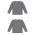Athletic Knit V1900-021 Volleyball Long Sleeve Shirt - Heather Charcoal - Full