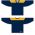 Athletic Knit H6100-286 League Hockey Jersey - Navy/Tuscan Gold - Full