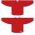 Athletic Knit H6250-005 Practice Hockey Jersey - Red - Full