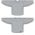 Athletic Knit H6250-012 Practice Hockey Jersey - Grey - Full