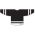 Athletic Knit H6500-221 League Hockey Jersey - Black/White - Rear