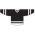 Athletic Knit H6500-221 League Hockey Jersey - Black/White - Front
