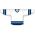Athletic Knit H6500-474 League Hockey Jersey - White/Navy/Sky - Front