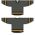 Athletic Knit H6500-748 League Hockey Jersey - Graphite/Black/Knights Gold - Full