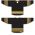 Athletic Knit H8000-345 Select Hockey Jersey - Black/Tuscan Gold/White - Full