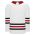 Athletic Knit H8000-415 Select Hockey Jersey - White/Black/Red - Primary