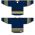 Athletic Knit H8000-766 Select Hockey Jersey - Navy/Tuscan Gold/White - Full