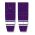 Athletic Knit HS2100-220 Lightweight Pro Hockey Socks - Purple/White - Front