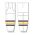 Athletic Knit HS2100-353 Lightweight Pro Hockey Socks - White/Black/Tuscan Gold - Front