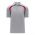 A1820 Apparel Polo Shirt - Heather Grey/Red - Front