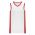B2115 Pro Basketball Jersey - White/Red - Front