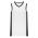 B2115 Pro Basketball Jersey - White/Black - Front