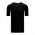 BA1343 One Button Baseball Jersey - Black/White - Front
