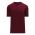 BA1347 Two Button Baseball Jersey - Maroon - Front