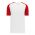 BA1375 Pullover Baseball Jersey - White/Red - Front