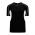 BA1745 One Button Baseball Jersey - White/Black - Front