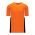 BA1763 One Button Baseball Jersey - Orange/Black/White - Front