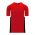 BA1763 One Button Baseball Jersey - Red/Black/White - Front