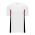 BA1763 One Button Baseball Jersey - White/Black/Red - Front