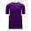 BA1763 One Button Baseball Jersey - Purple/Black/White - Front