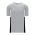 BA1763 One Button Baseball Jersey - Grey/White/Black - Front