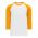 BA1846 Pullover Baseball Jersey - White/Gold - Front