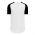 BA1875 Full Button Baseball Jersey - White/Black - Front