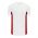BA1890 Full Button Baseball Jersey - White/Red - Front