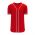 BA5500 Full Button Baseball Jersey - Cincinatti Red/White - Front