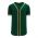 BA5500 Full Button Baseball Jersey - Oakland Dark Green/Gold/White - Front