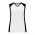 BA601L Women's Baseball Jersey - White/Black - Front