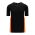 Athletic Knit BA1763-223 One Button Baseball Jersey - Black/White/Orange - Primary