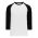Athletic Knit BA1846-222 Baseball Long Sleeve Shirt - White/Black - Primary