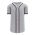 Athletic Knit BA5500-ATL599 Full Button Baseball Jersey - Grey/Navy/Red - Primary