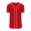 Athletic Knit BA5500-CIN698 Full Button Baseball Jersey - Red/White - Primary