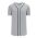 Athletic Knit BA5500-DET575 Full Button Baseball Jersey - Grey/Navy - Primary
