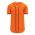 Athletic Knit BA5500-SF576 Full Button Baseball Jersey - Orange/Black - Primary