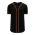 Athletic Knit BA5500-SF577 Full Button Baseball Jersey - Black/Orange - Primary