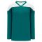 H6100 League Hockey Jersey - Pacific Teal/White - Front