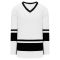H6400 League Hockey Jersey - White/Black - Front
