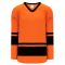 H6400 League Hockey Jersey - Orange/Black - Front