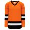 H6500 League Hockey Jersey - Orange/Black/White - Front